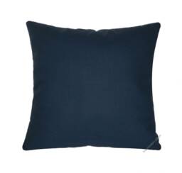 Navy Blue Solid Decorative Throw Pillow Cover/Case Cushion Cotton 18x18 - thumbnail 1
