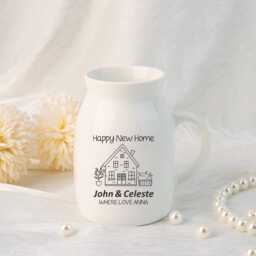 Personalised Flower Vase For A New Home Occasion, Gift Ideas, Housewarming Idea Couples, Moving in Friend - thumbnail 2