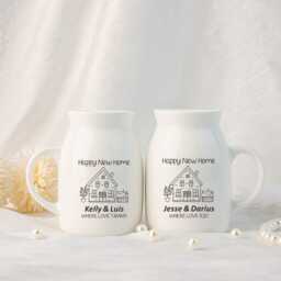 Personalised Flower Vase For A New Home Occasion, Gift Ideas, Housewarming Idea Couples, Moving in Friend - thumbnail 3