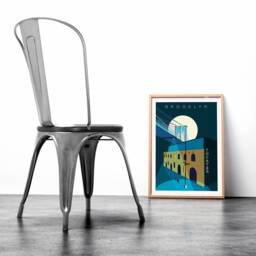 Brooklyn Bridge Art Print Dumbo St Ann's Warehouse, New York - thumbnail 3