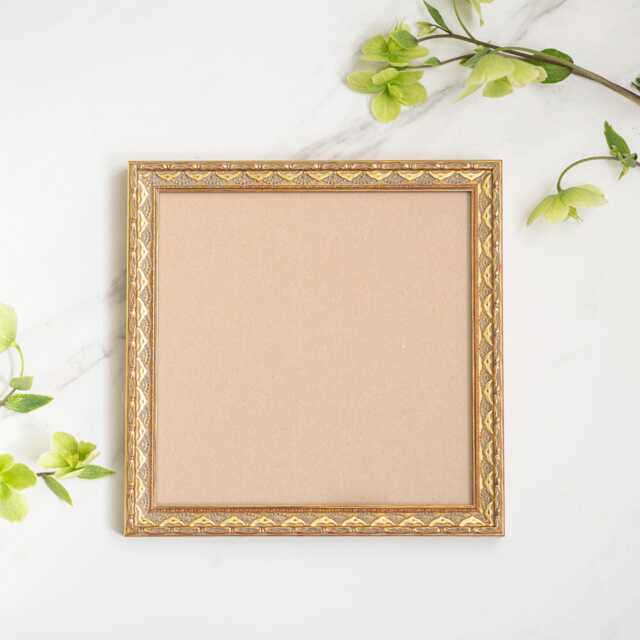8x8 Inch Handcrafted Wood Gold Ornate Frame Vintage Baroque Style Wood Picture Frame - image 1