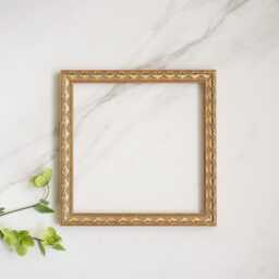 8x8 Inch Handcrafted Wood Gold Ornate Frame Vintage Baroque Style Wood Picture Frame - thumbnail 3