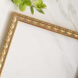 8x8 Inch Handcrafted Wood Gold Ornate Frame Vintage Baroque Style Wood Picture Frame - thumbnail 2