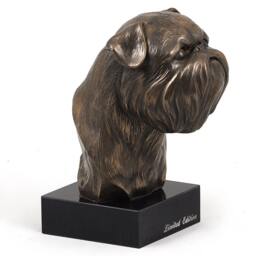 Griffon Bruxellois, Dog Marble Statue, Limited Edition, Artdog. Made Of Cold Cast Bronze. Perfect Gift. Limited Edition - thumbnail 3