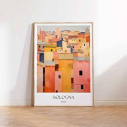 Bologna Poster, Italy City Travel Wall Art, Home Decor, Italian European Print - thumbnail 3