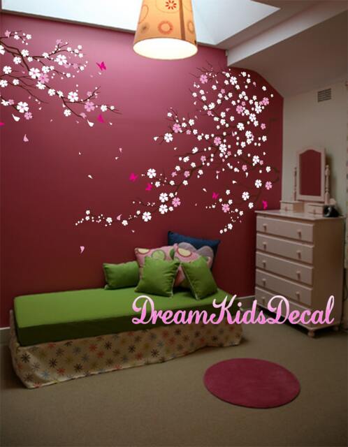 Cherry Blossom Tree Wall Decal, Nursery Floral Decor - image 1