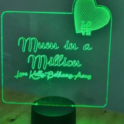 Led Night Light , Personalised Sign, Mothers Day Gift, Custom Light, Neon Sign Neon Sign, Custom Kids Room Decor, Desk Lamp Retro Sign - thumbnail 2