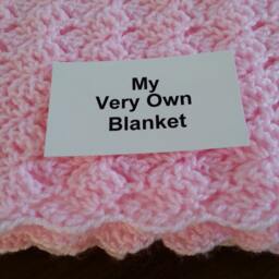 Blossom Pink Hand Crocheted Baby Girl Blanket - thumbnail 3