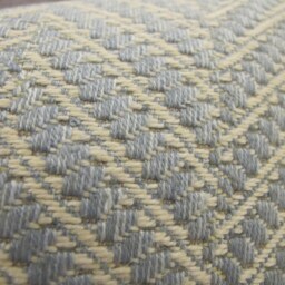 Designer Pillow Cover, 12 X 16 Lumbar, Zig Zag, Light Blue - thumbnail 2