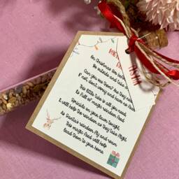 Eco Friendly Reindeer Food Tube Christmas Eve Box Filler, Wildlife Friendly, Personalised - thumbnail 2
