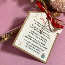 Eco Friendly Reindeer Food Tube Christmas Eve Box Filler, Wildlife Friendly, Personalised - thumbnail 3