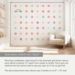 Donuts - Fabric Wall Decal Yum Mej - thumbnail 4