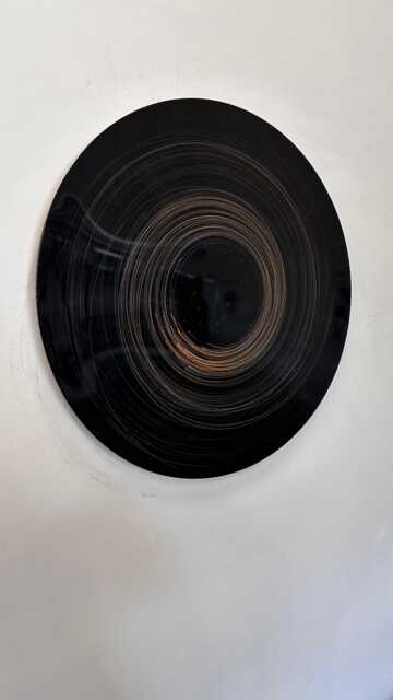 Concave Black Hole Mirror Art Handmade Metal Wall Sculpture, Metal Wall Art, Sculpture - image 1