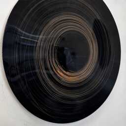 Concave Black Hole Mirror Art Handmade Metal Wall Sculpture, Metal Wall Art, Sculpture - thumbnail 2
