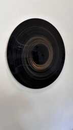 Concave Black Hole Mirror Art Handmade Metal Wall Sculpture, Metal Wall Art, Sculpture - thumbnail 1
