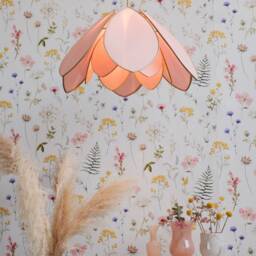 Double Flower Pendant Light - Blush - thumbnail 2