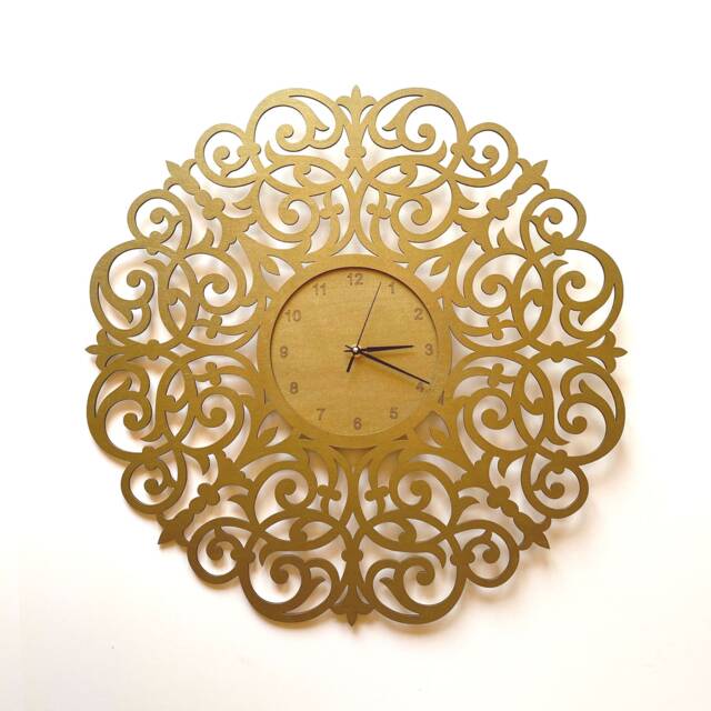 Ludwika Wooden Wall Clock 60cm Birch Plywood, Silent Movement - image 1