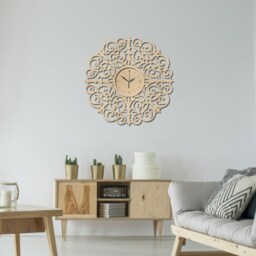Ludwika Wooden Wall Clock 60cm Birch Plywood, Silent Movement - thumbnail 3