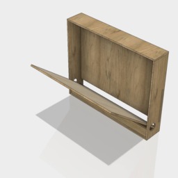 Baltic Birch Wood Space Saving Fold Down Table Desk - thumbnail 2