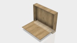 Baltic Birch Wood Space Saving Fold Down Table Desk - thumbnail 1
