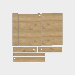 Baltic Birch Wood Space Saving Fold Down Table Desk - thumbnail 4
