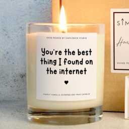 Funny Candle Set - You're The Thing I Found On Internet Vanilla Soy Wax Hand Poured - thumbnail 2