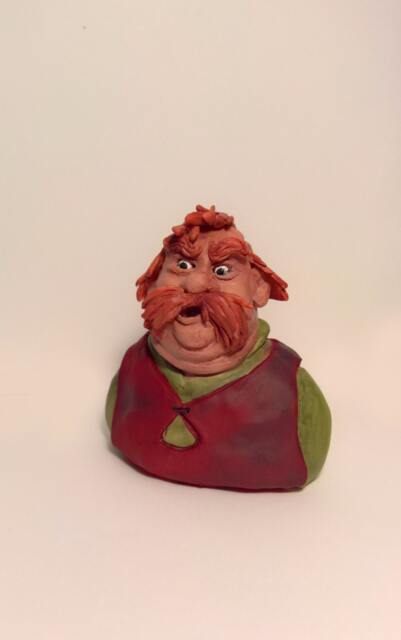 The Sword in Stone - Sir Ector. Handmade Polymer Clay Action Figure. Unique Collectible - image 1