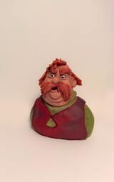 The Sword in Stone - Sir Ector. Handmade Polymer Clay Action Figure. Unique Collectible