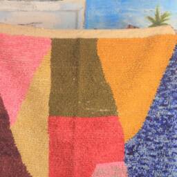 Custom Fabulous Azilal Rug, Authentic Moroccan Rug, Abstract Multicolored Carpet, Handmade Bohemian Rug - thumbnail 2