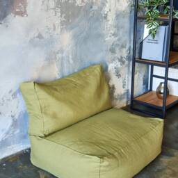 Floor Pillow Seating, Linen Seat Cushion, Pouf Ottoman, Meditation Cushion, Pouf, Pillow, Wabi Sabi Decor - thumbnail 3