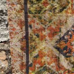 Designer Kantha Quilt Intricate Persian Patterns, Hand-stitched Cotton Throw - thumbnail 2