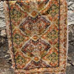 Designer Kantha Quilt Intricate Persian Patterns, Hand-stitched Cotton Throw - thumbnail 3