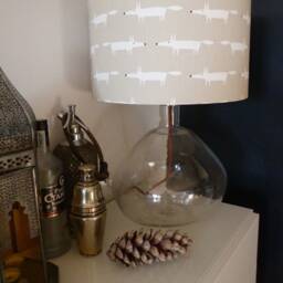 Handmade Drum Lampshade Scion Little Fox Fabric, Table/Ceiling Light - thumbnail 2