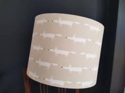 Handmade Drum Lampshade Scion Little Fox Fabric, Table/Ceiling Light - thumbnail 1