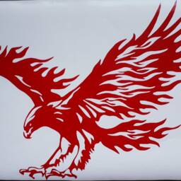 Hawk Eagle Attack Wall Art Decal Car Van Bonnet Vinyl Side Sticker Hood Graphic Window Door Sign Motorhome Campervan - thumbnail 2