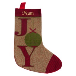 Personalised Embroidered Vintage Christmas Stocking Tapestry Star Traditional - thumbnail 3