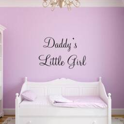 Daddy's Little Girl Nursery Wall Decal Girls Room Vinyl Sticker - Vwaq - thumbnail 1