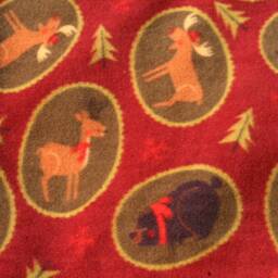 Fleece Blanket - Winter Wildlife With Woven Edge Christmas Winter - thumbnail 2