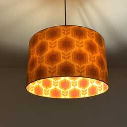 "Lampshade ""Retro Ochre" - thumbnail 2