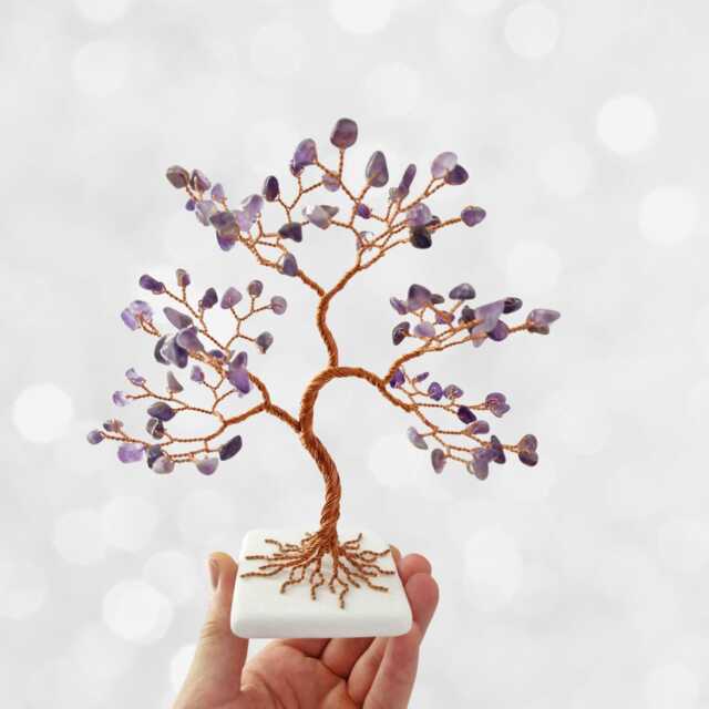 Amethyst Crystal Tree, February Birthstone, Birthday Gift, 6Th Anniversary Gift For Wife - image 1