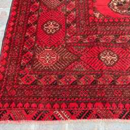 6x9 Afghan Turkmen Antique Rug - Vegetable Dyed Wool Carpet Tribal Oriental Masterpiece For Classic Home Spaces Boho Gift - thumbnail 4