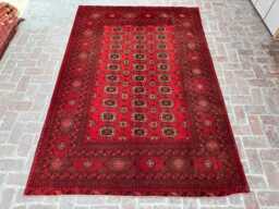 6x9 Afghan Turkmen Antique Rug - Vegetable Dyed Wool Carpet Tribal Oriental Masterpiece For Classic Home Spaces Boho Gift - thumbnail 1