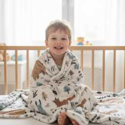 Personalized Kids Construction Blanket - Custom Name Embroidered, Minky Or Sherpa - thumbnail 3