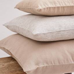 Cushioncase With Ziper, Softened Pillowcover, Linen Cushioncase, Washed Pillow Case, Throw Pillows - thumbnail 2