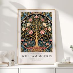 William Morris Print, Art, Exhibition Poster, Uk, Tree Of Life, Life Artwork, Print - thumbnail 1