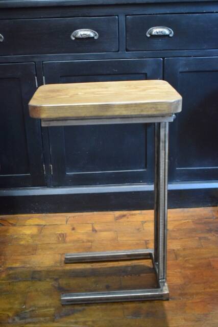 Sofa Table, Steel Frame With Reclaimed Wood Top, Choice Of Heights - image 1