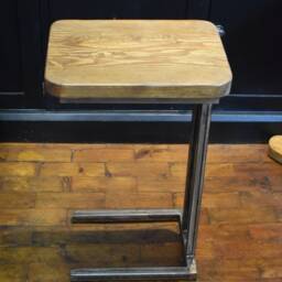 Sofa Table, Steel Frame With Reclaimed Wood Top, Choice Of Heights - thumbnail 3