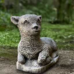Concrete Baby Deer Statue Stone Farm Animal Figurine Outdoor Garden Decor Handmade Ornament Cement Sculpture Lover Gift - thumbnail 3