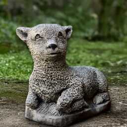 Concrete Baby Deer Statue Stone Farm Animal Figurine Outdoor Garden Decor Handmade Ornament Cement Sculpture Lover Gift - thumbnail 1