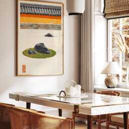 Japanese Zen Garden Wall Art - Woodblock Print, Art, Traditional Kyoto Landscape Poster, Serene Minimalist Decor - thumbnail 3